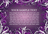 De encaje de la moda Purple Vector