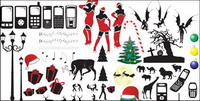 iPod, asistente, calabazas, msica, luces, los animales, tijeras, sierras, alicates de vectores