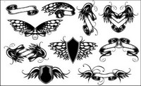 Ailes, de rubans, la matire vecteur papillon