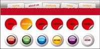 Vecteur web design la barre de menu de navigation