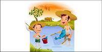 iClickart Cartoon vecteur famille illustrateur matriel -7