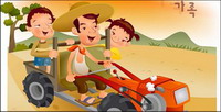 iClickart Cartoon vecteur famille illustrateur matriel -4