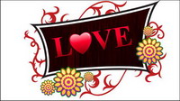 Les fleurs, le bois, le grain du bois, la Saint Valentin Vector