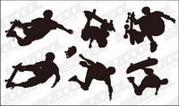 6 Action de planche  roulettes vecteur chiffres matires