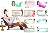 frontire fleur + srie beaut classique classique 3 (11P)