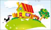 Vector Paysage Cartoon