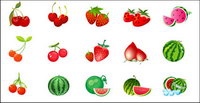 Cherry vecteur pastque fraise matriel