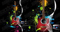 Guitar tendance illustrations vectorielles matriel