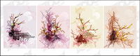 Comparaison de matriel moderne et classique Plum illustrations vectorielles