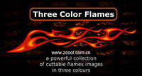 100 de la tendance de la couleur de flamme vecteur lment matriel