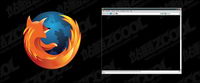 Fentre du navigateur Firefox vecteur matriel