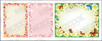 Vector dentelle fleurs compos de matriel