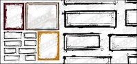 Ink style frontire vecteur matriel