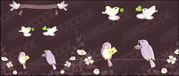 Vector matriel birdies Baoxin