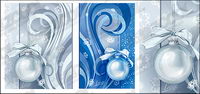 Christmas decoration patterns vector material