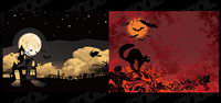 Halloween vector illustrations matriel