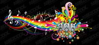 Fun thme vecteur matriel de musique