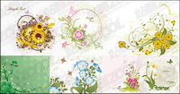 7, diverses fleurs vecteur matriel