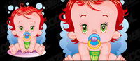 Cute baby vecteur matriel