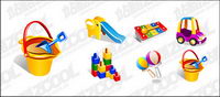Vector matriel fournitures jouets de bb