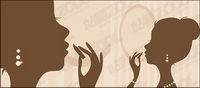 Lipstick peint la silhouette d