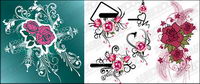 Rose thme modle vecteur matriel