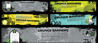 La tendance banner banner template vecteur matriel-3