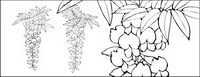 Vector dessin de fleurs -12