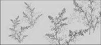 Vector dessin de fleurs -17