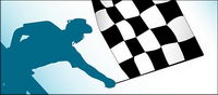 F1 bandera de lucha de material