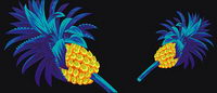 Cool ananas vecteur matriel