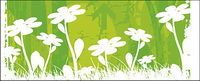 Vector petites fleurs matriel de base