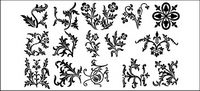Sections de la dentelle modle vecteur matriel