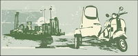 Retro style vecteur