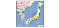 Vector map of the world - Japan map