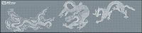 Classique Chinese dragon logo Line