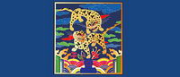 Classique chinois augure tigre carte