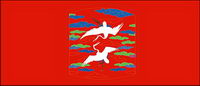 Classique chinois augure grue carte