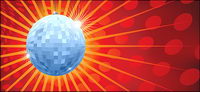Vector matriel disco boule de cristal