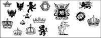 Royal design elements vector