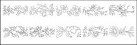 Fleur type de dessin diagramme vectoriel-2