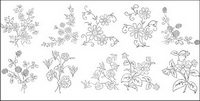 Fleur type de dessin diagramme vectoriel-5