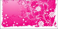Fashion rotin fleurs vecteur matriel