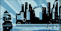 Les villes et les chiffres Vector
