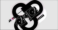 DJ musique vecteur matriel