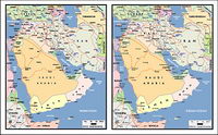 Vector map of the world exquisite material - the Arabian Peninsula map