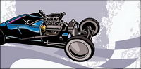 Karting vecteur matriel