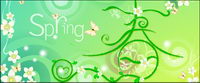 Vector printemps thme matriel-2