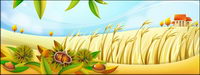 Vector material castañas