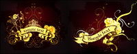 epTwo superbe golden bannire Continental modle vecteur matriel